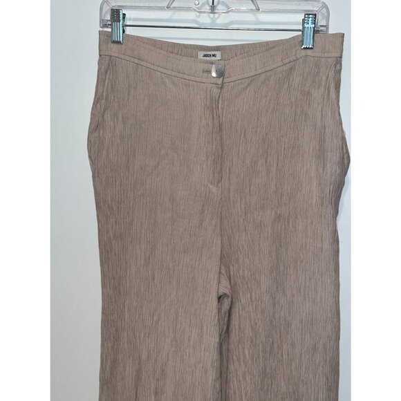 Jason Wu Womens Wide-Leg Pants Size M Beige Casual Lightweight Medium - Picture 2 of 9